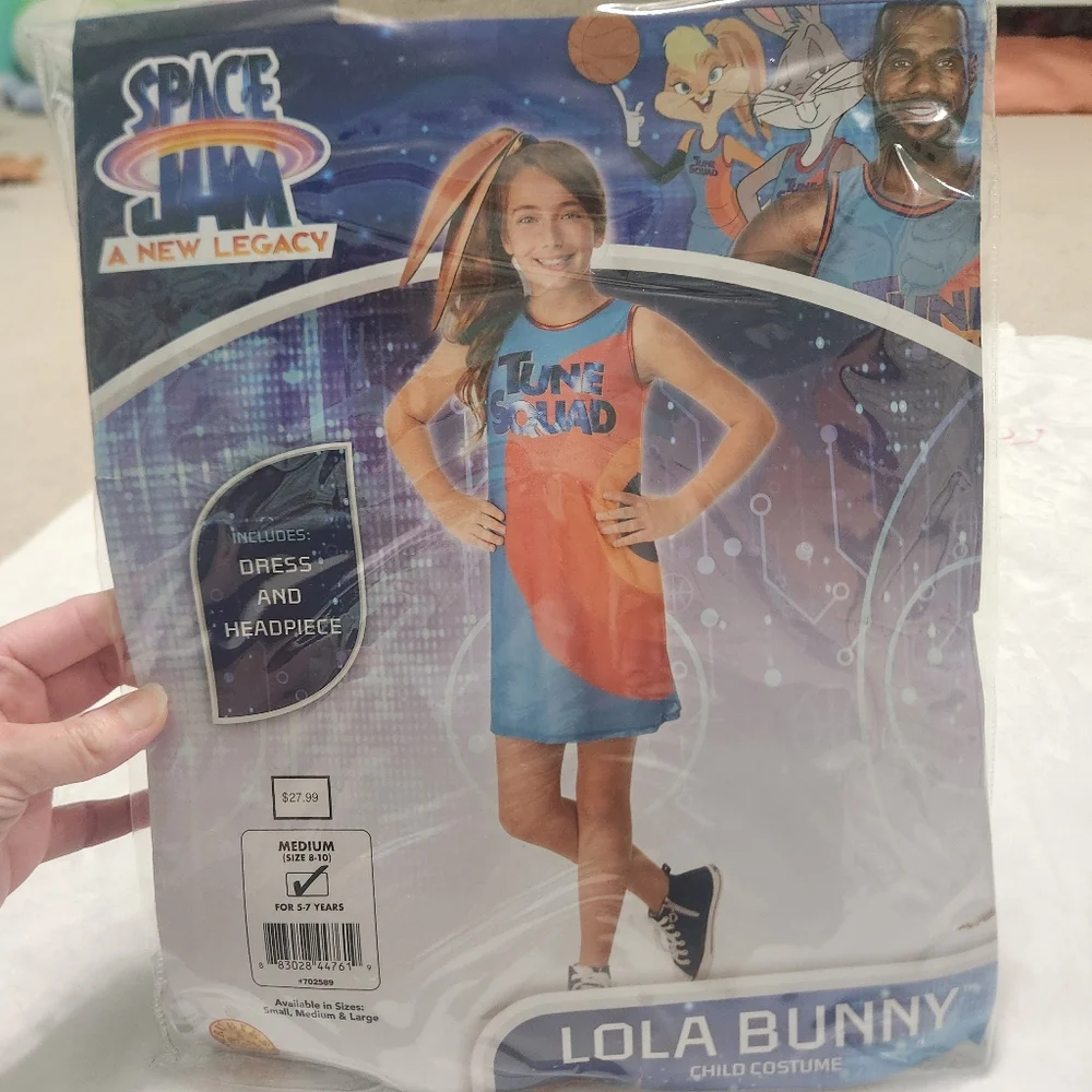 Space Jam Medium Kids Lola Bunny Halloween Costume